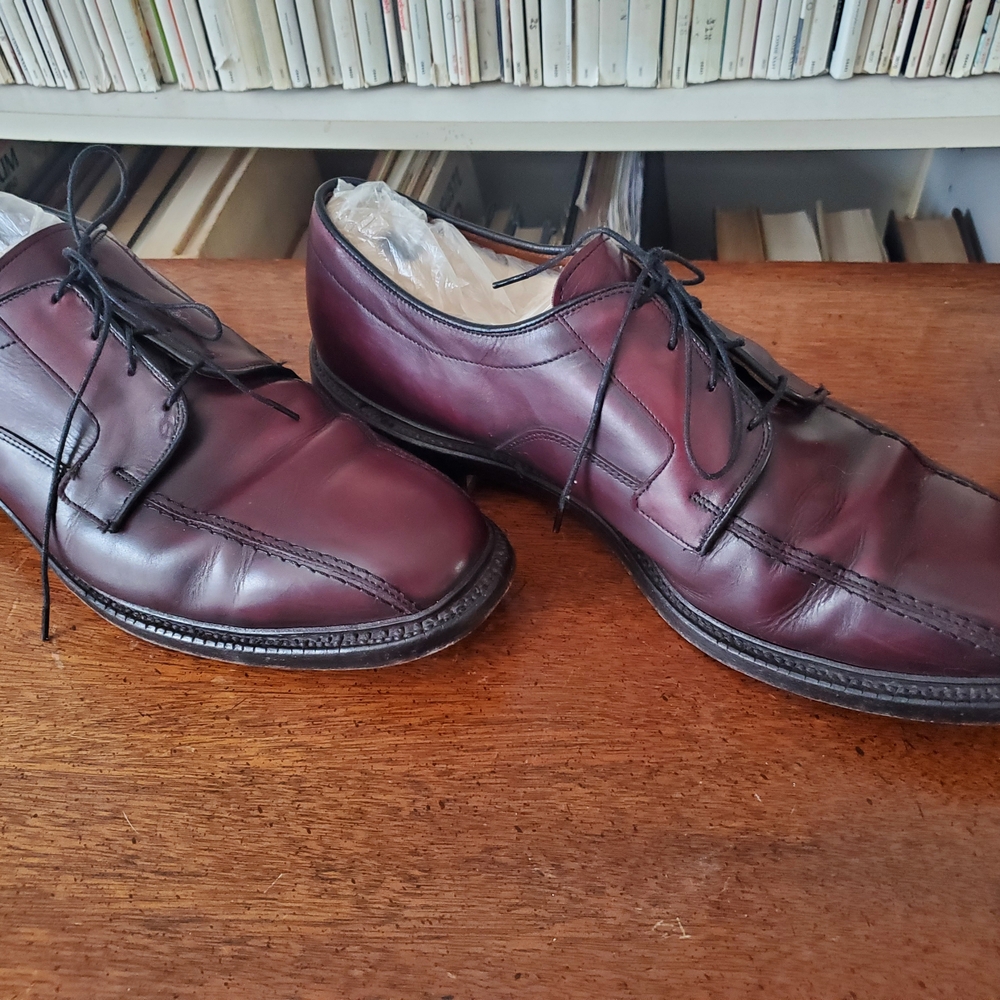 Allen Edmonds Hillcrest Mens Size 13 Cordovan Leather Oxfords Dress Shoes - Picture 2 of 5